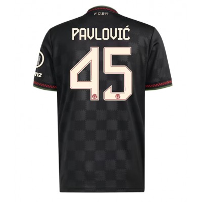 Moški Nogometni dresi Bayern Munich Aleksandar Pavlovic #45 Tretji 2025-26 Kratek Rokav Moški Nogometni dresi Bayern Munich Aleksandar Pavlovic #45 Tretji 2025-26 Kratek Rokav